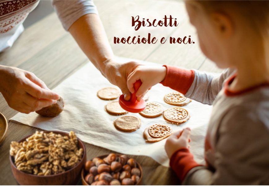 Biscotti alle nocciole e noci, per la festa dei nonni