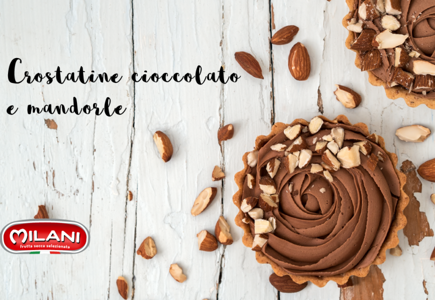 Crostatine al cioccolato e alle mandorle