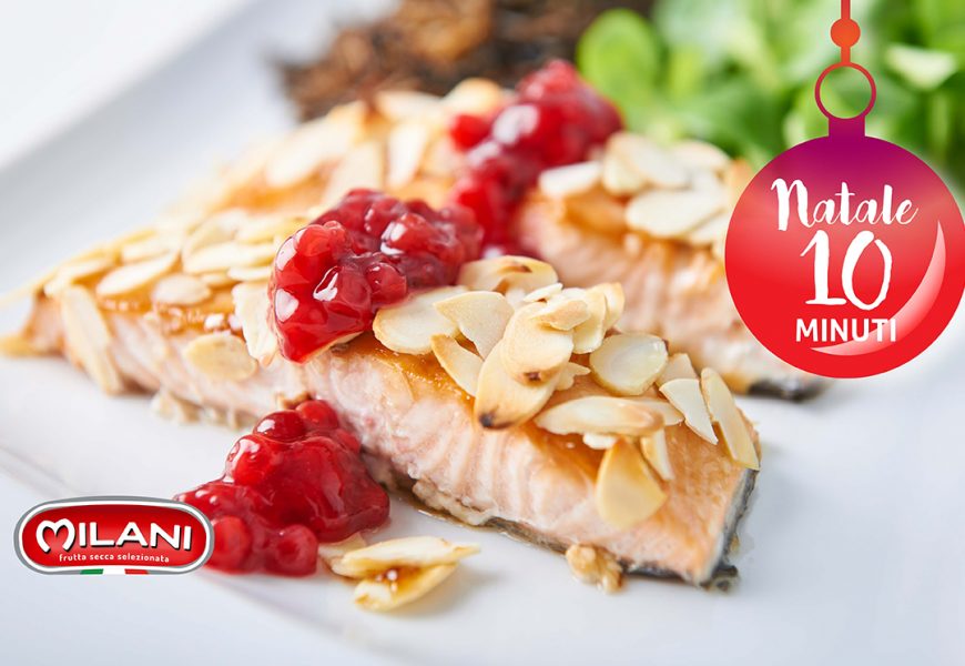 Salmone con panatura alle mandorle