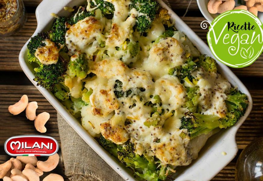 Idee vegan: broccoli gratinati al forno